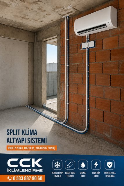 Lefkoşa - İskele - Tüm KKTC -  Ada Geneli - Klima Altyapı - bakır Boru -Tesisat Hizmetleri