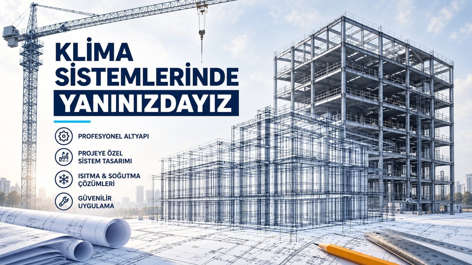 Lefkoşa, Girne, İskele, Gazimağusa, Güzelyurt, KKTC  geneli- Split Klima Altyapı sistemleriyle hizmetinizdeyiz
