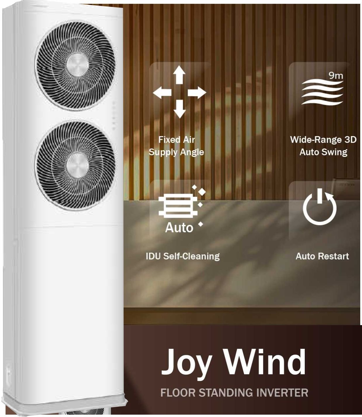 Gree JOYWIND dikey salon tipi  48000 BTU