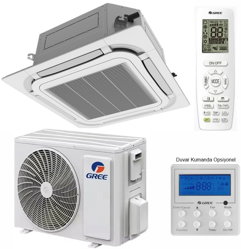 Gree kaset tipi 4 yöne üflemeli 48000 Btu