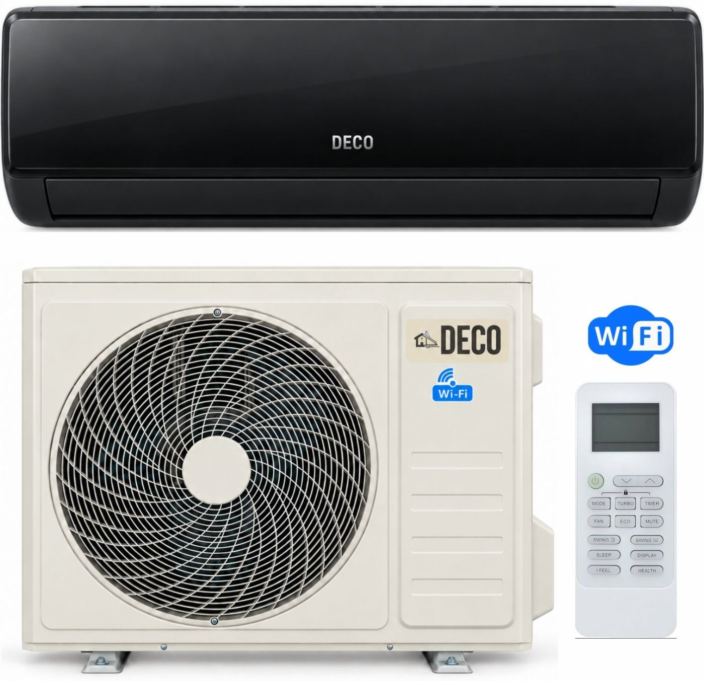 Deco Siyah 12.000 btu - CCK İklimlendirme